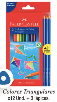 COLORES ECO TRIANGULAR+ 3 LAPICES