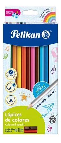 COLORES PELIKAN REDONDO X 13