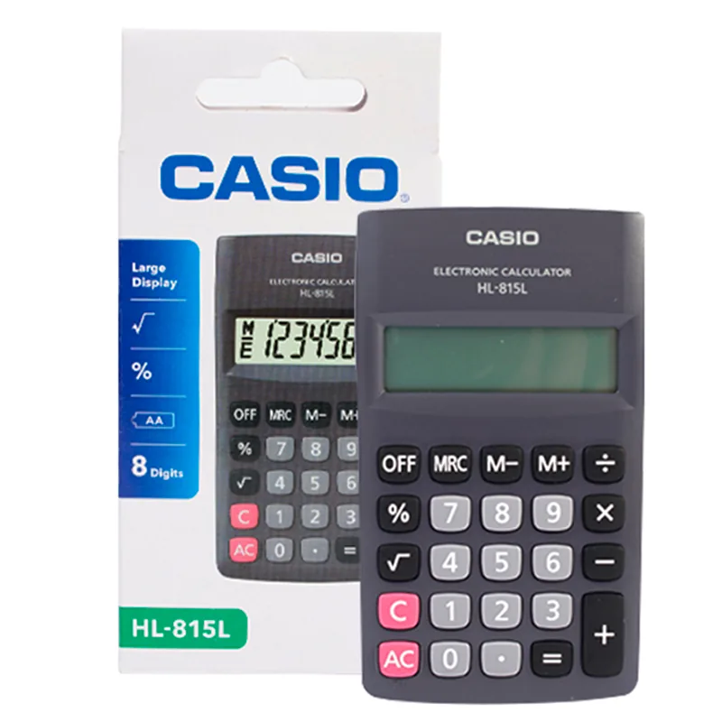 CALCULADORA CASIO 8 DIGITOS HL-815L
