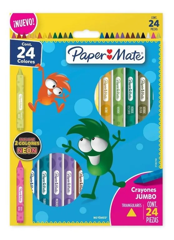 CRAYONES PAPER MATE X 24 JUMBO