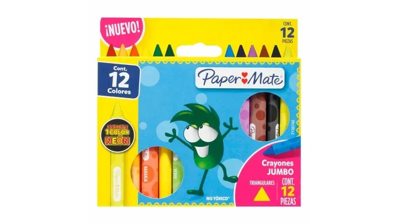 CRAYONES PAPER MATE X 12 JUMBO