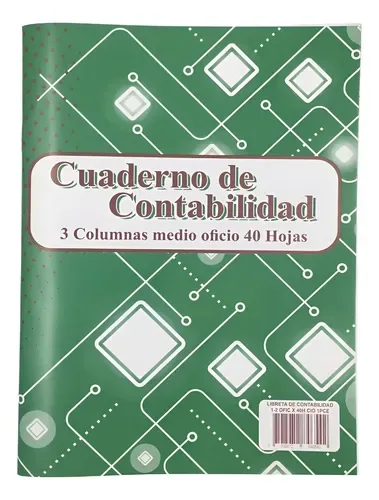 CUADERNILLO CONTABLE 1/2 OFICIO