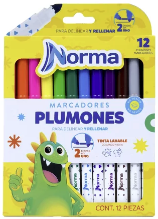 PLUMONES NORMAS * 12