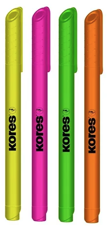 SET DE RESALTADOR NEON PUNTA FINA * 4