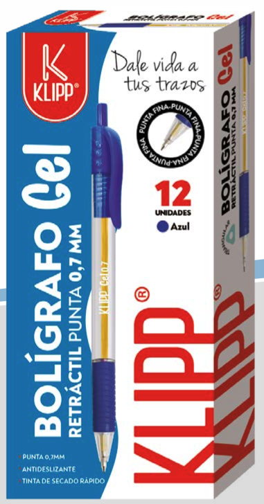 BOLÍGRAFO GEL RT 0.7 UNIDAD