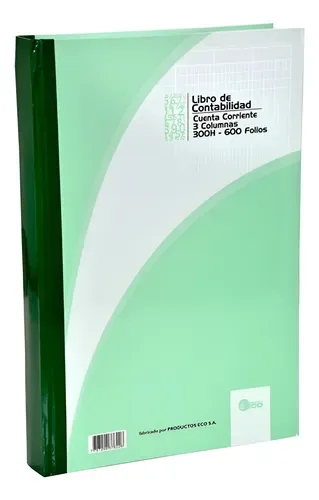 LIBRO CONTABLE DE 600 FOLIOS