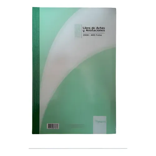 LIBRO DE ACTAS DE 400 FOLIOS