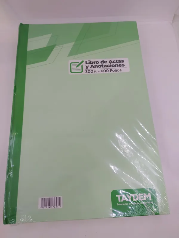 LIBRO DE ACTAS 600 FOLIOS