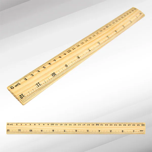 REGLA 30 CM MADERA