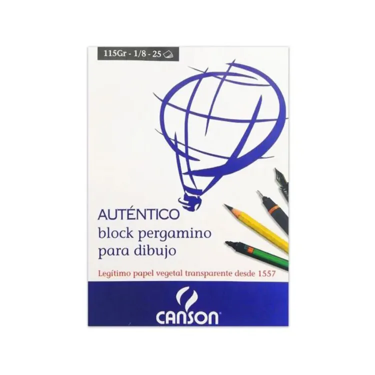BLOCK PERGAMINO 115GRS 1/8
