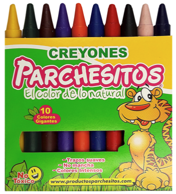 CRAYÓN PARCHECITOS * 10
