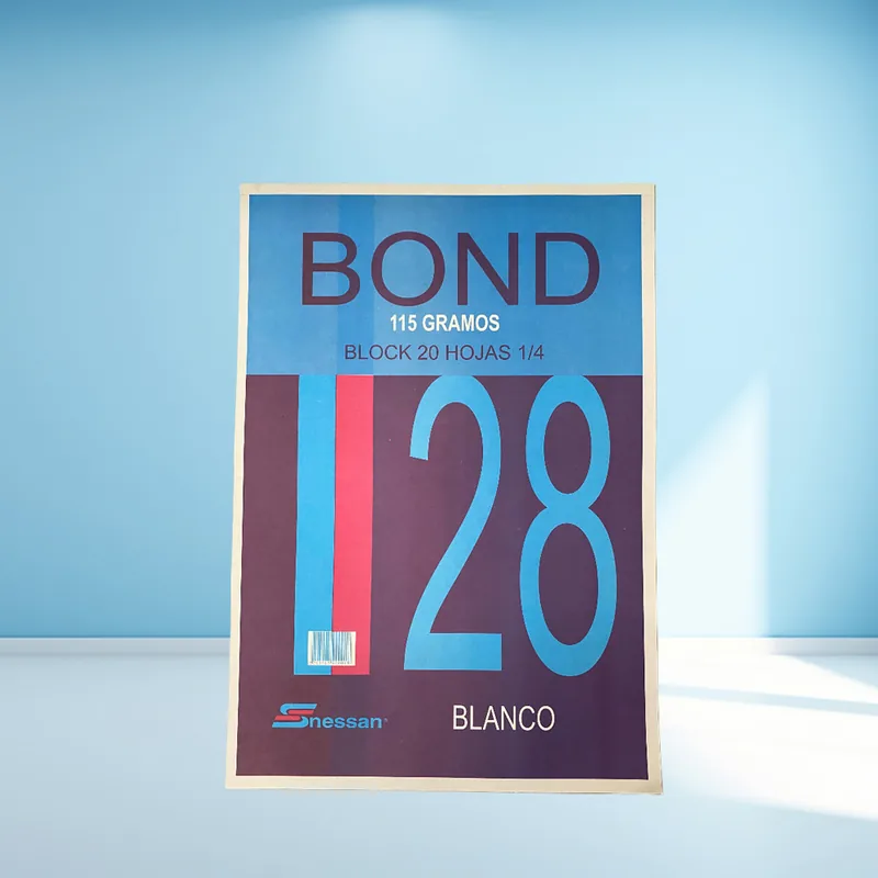 BLOCK BOND 1/4 BLANCO