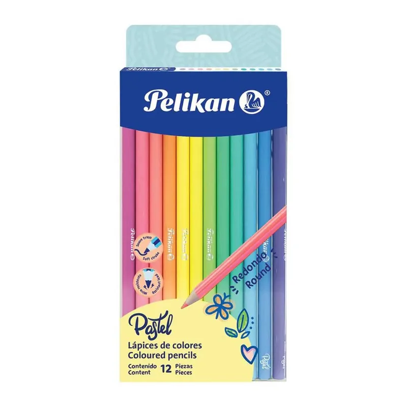 COLORES PELIKAN PASTEL X 12