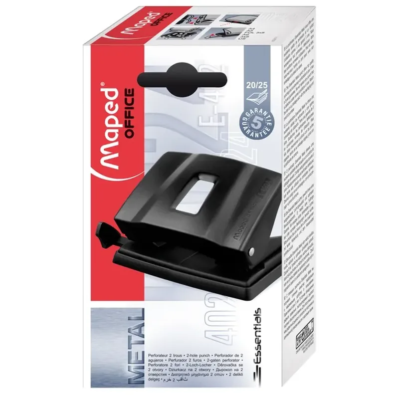 PERFORADORA 2 HUECOS MAPED E-4024 25HOJAS