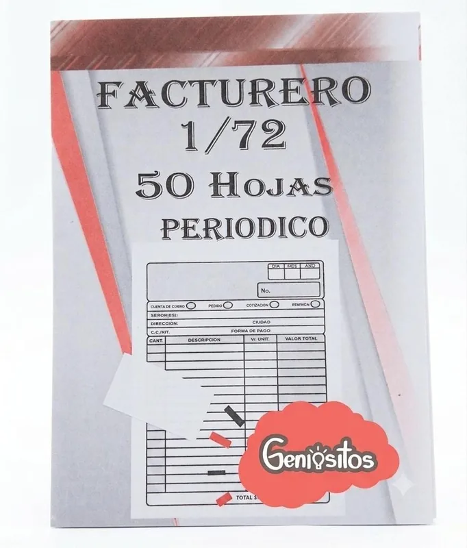 FACTURERO 1/72 50 HOJAS GENIOSITOS