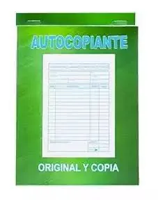 FACTURERO 1/72 AUTOCOPIANTE ORIGINAL Y COPIA