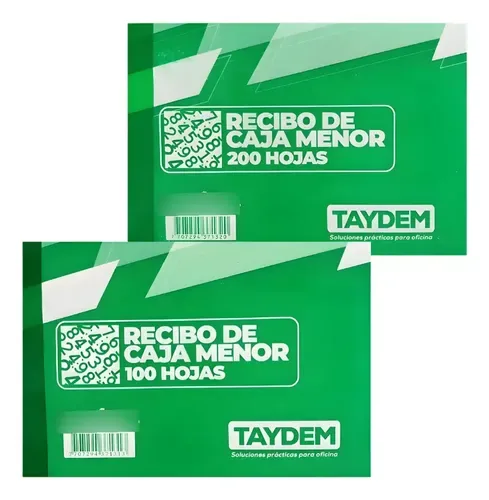 TALONARIO RECIBO CAJA MENOR ECONOMICO X 200