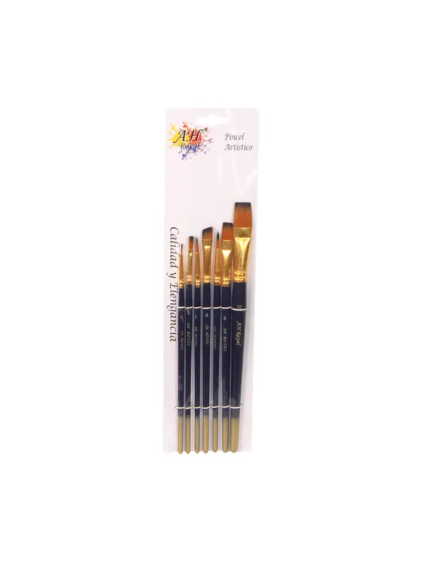PINCEL SINTETICO PAQUETE X 7 SURTIDO
