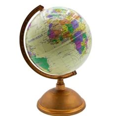 GLOBO TERRAQUEO 20CM BLANCO