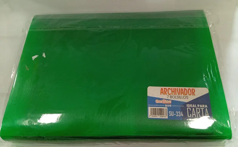 ARCHIVADOR CARTA 7 BOLSILLOS
