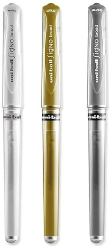 BOLIGRAFO UNIBALL SIGNO SILVER-GOLD-WHITE