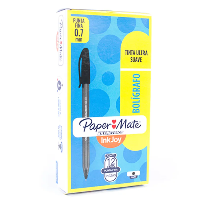 BOLIGRAFO KILOMETRICO TAPA 100 PUNTA FINA CAJA *12