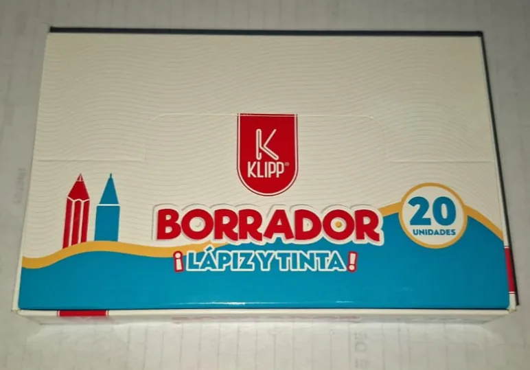 CAJA DE BORRADOR TINTA KLIPP X 20