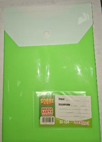 CARPETA SOBRE DOBLE BOLSILLO MEDIA CARTA