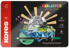 COLORES KORES CAJA METALICA X 50