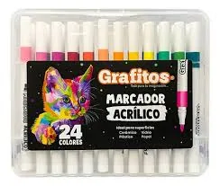 ESTUCHE MARCADOR ACRILICO X 24