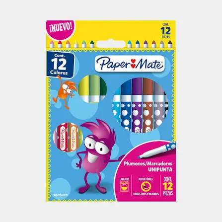 PLUMONES PAPERMATE X 12