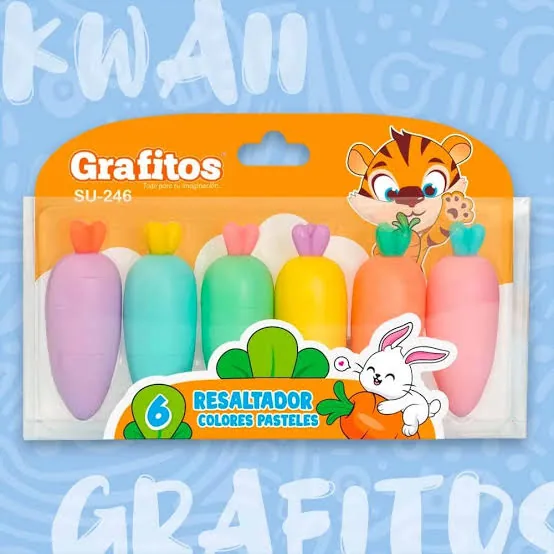 SET RESALTADOR ZANAHORIA X 10 ZANAHORIA