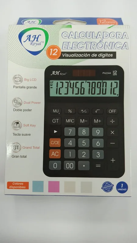 CALCULADORA AH 12 DIGITOS PA 2344
